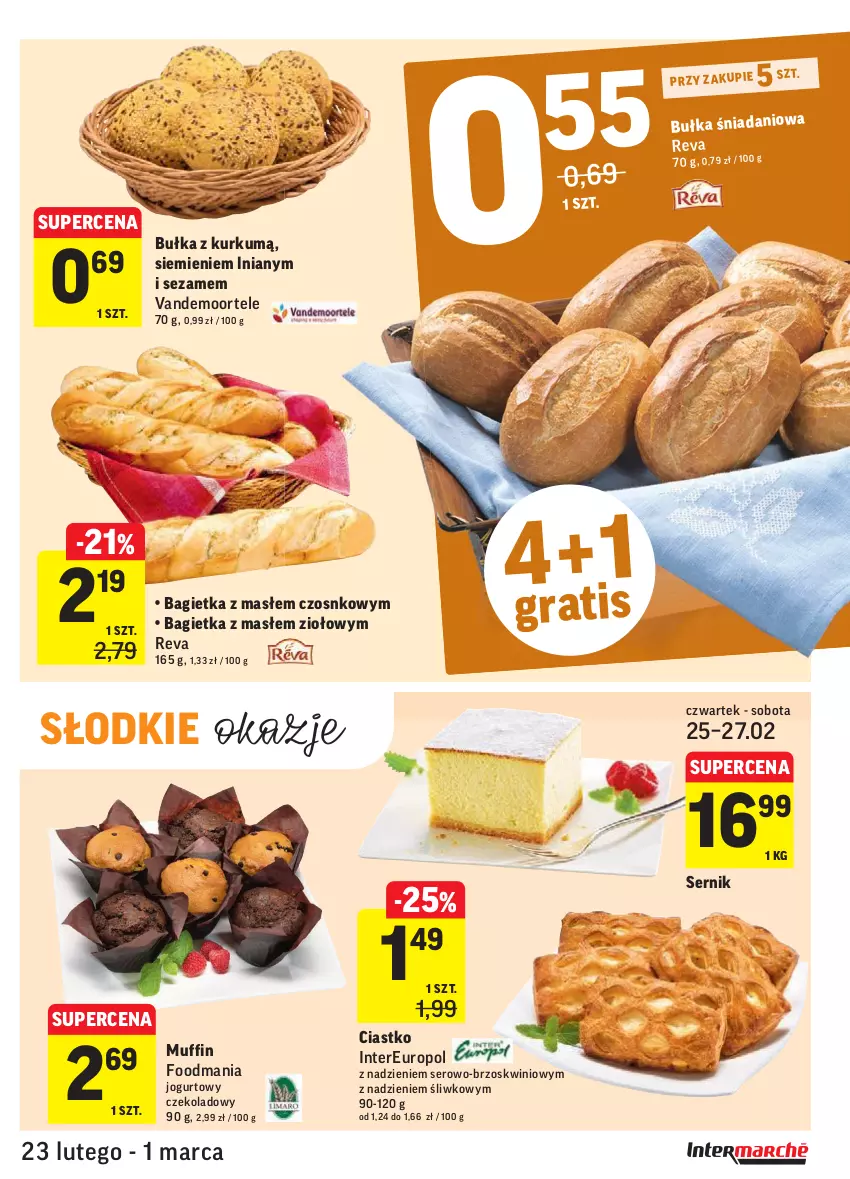 Gazetka promocyjna Intermarche - Okazje tygodnia - ważna 23.02 do 01.03.2021 - strona 15 - produkty: Bagietka, Bułka, Danio, Gra, Jogurt, Ser, Sezam