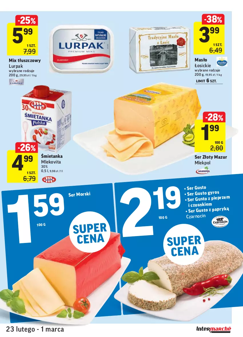 Gazetka promocyjna Intermarche - Okazje tygodnia - ważna 23.02 do 01.03.2021 - strona 17 - produkty: Lurpak, Masło, Mleko, Mlekovita, Ser, Złoty Mazur