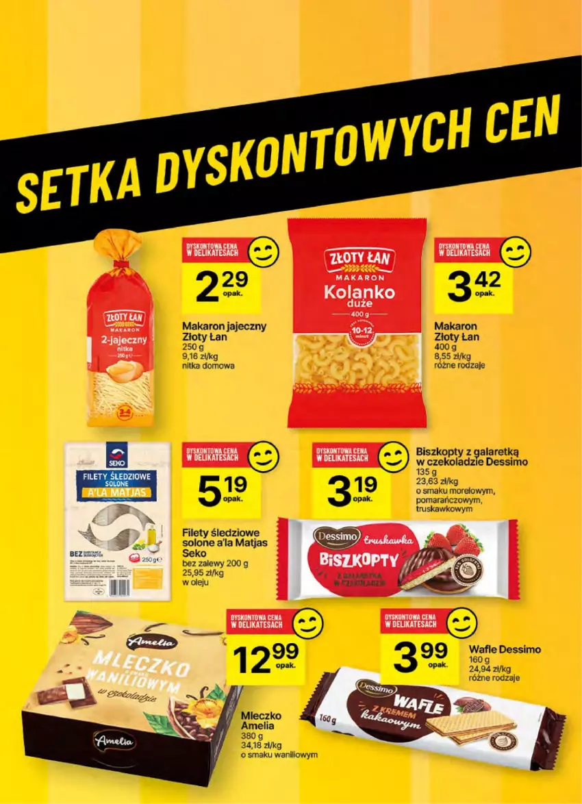 Gazetka promocyjna Delikatesy Centrum - NOWA GAZETKA Delikatesy Centrum od 21 listopada! 21-27.11.2024 - ważna 21.11 do 27.11.2024 - strona 50 - produkty: Biszkopty, Gala, Makaron, Matjas, Mleczko, Olej, SEKO