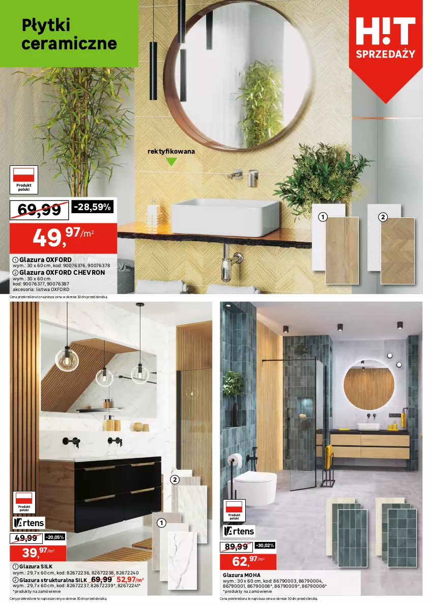 Gazetka promocyjna Leroy Merlin - Gazetka Leroy Merlin - ważna 16.07 do 05.08.2025 - strona 22 - produkty: Bateria, Bateria umywalkowa, Glazura, Gra, Lazur, Listwa, Lustro, Lustro LED, Ser, Słupek, Szafka, Szafka pod umywalkę, Umywalka
