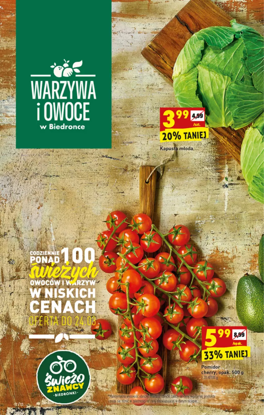 Gazetka promocyjna Biedronka - W tym tygodniu - ważna 22.03 do 28.03.2021 - strona 12 - produkty: Dron, Owoce, Warzywa, Warzywa i owoce