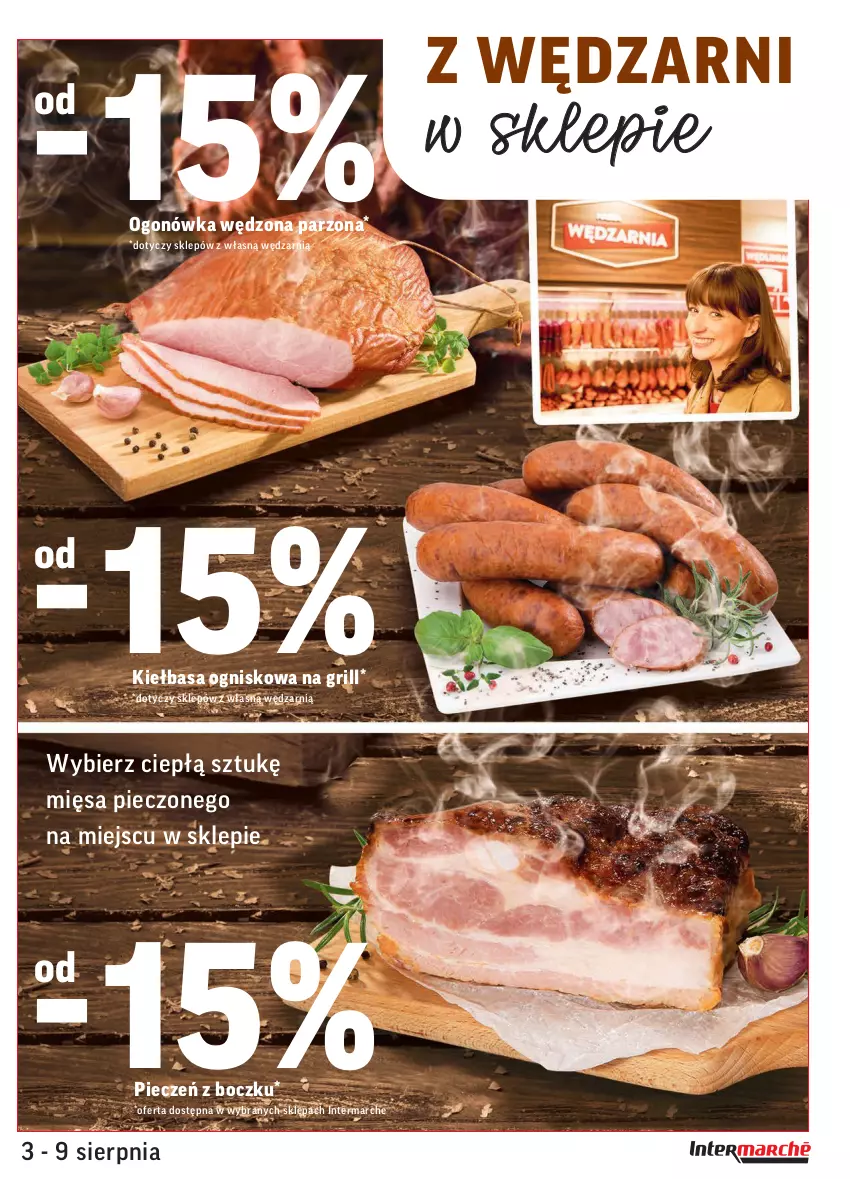 Gazetka promocyjna Intermarche - ważna 03.08 do 09.08.2021 - strona 9 - produkty: Grill, Kiełbasa, Ogonówka, Piec