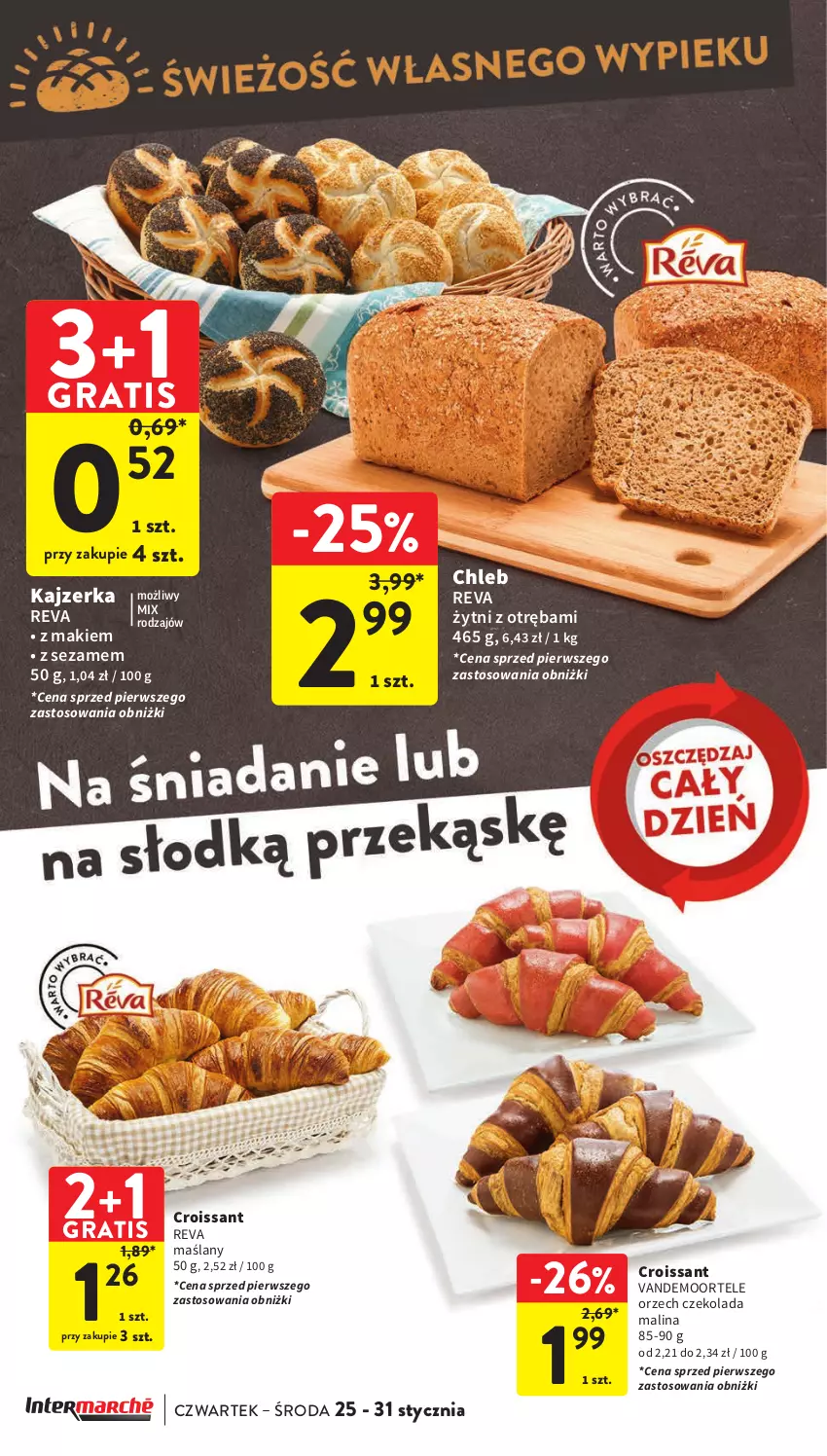 Gazetka promocyjna Intermarche - Gazetka Intermarche - ważna 25.01 do 31.01.2024 - strona 24 - produkty: Chleb, Croissant, Czekolada, Gra, Kajzerka, Sezam