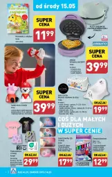 Gazetka promocyjna Aldi - Artykuły przemysłowe i tekstylia - Gazetka - ważna od 18.05 do 18.05.2024 - strona 4 - produkty: Ustnik, Ser, Inka, Kolorowanka, Flamastry, Klej, Gofrownica, Barbie, Rurki, Dzieci, Gofry, Harry Potter, Psi Patrol, Piżama, Nocnik, LG