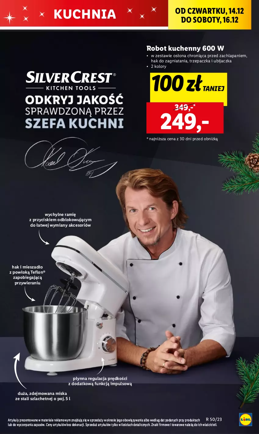 Gazetka promocyjna Lidl - GAZETKA - ważna 14.12 do 17.12.2023 - strona 15 - produkty: Kuchnia, Mieszadło, Miska, Robot, Trzepaczka