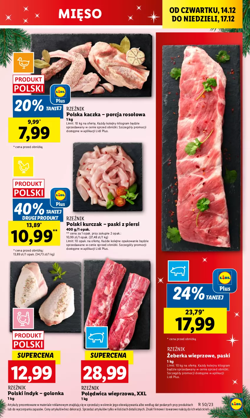 Gazetka promocyjna Lidl - GAZETKA - ważna 14.12 do 17.12.2023 - strona 27 - produkty: Gra, Kaczka, Kurczak, Mięso, Olej, Polędwica, Por