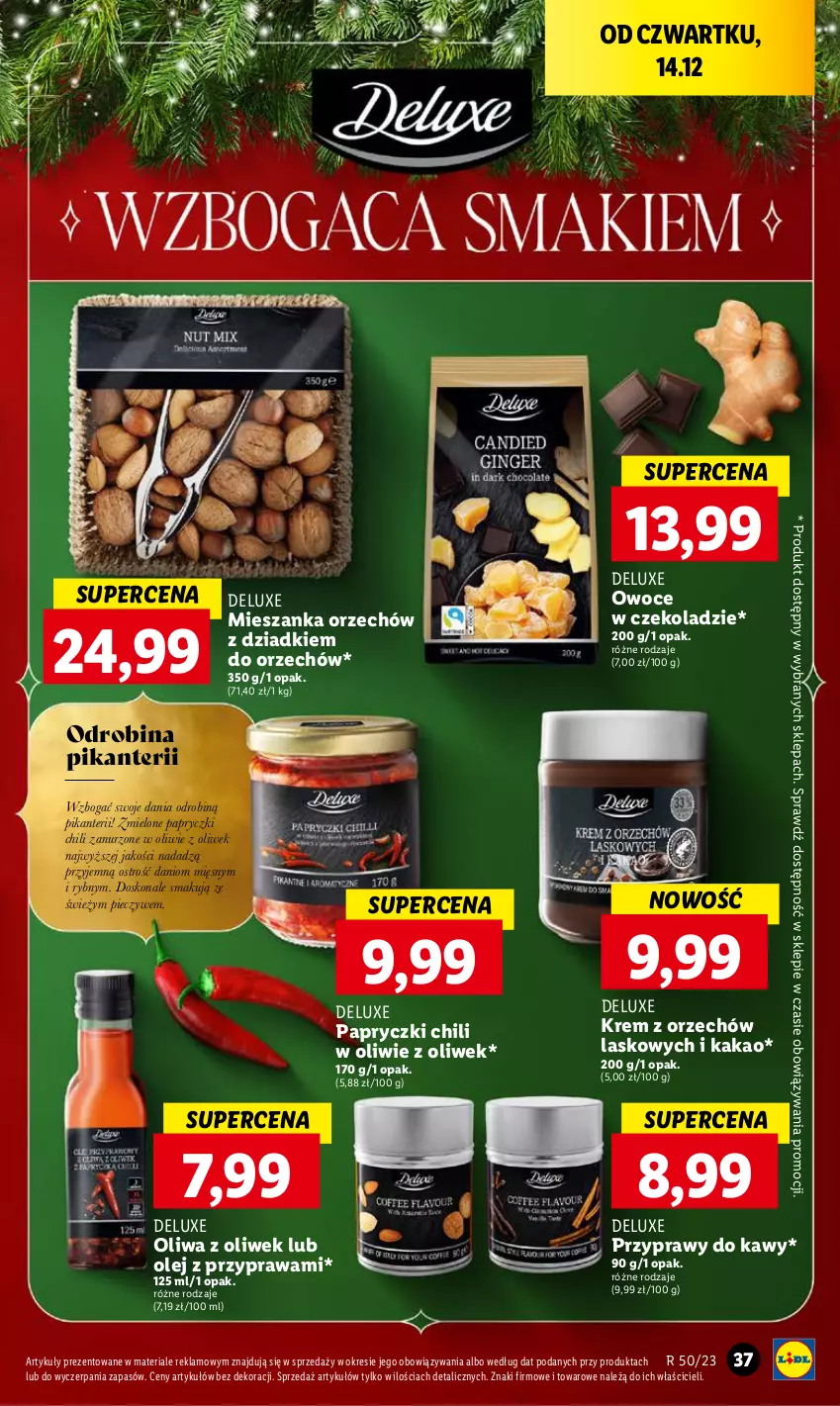 Gazetka promocyjna Lidl - GAZETKA - ważna 14.12 do 17.12.2023 - strona 39 - produkty: Danio, Kakao, Olej, Oliwa z oliwek, Owoce, Piec, Przyprawy