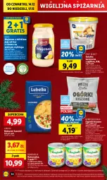 Gazetka promocyjna Lidl - GAZETKA - Gazetka - ważna od 17.12 do 17.12.2023 - strona 36 - produkty: Lubella, Majonez, Sałatka, Makaron, Sok, Gra, Bell, Jaja, Bonduelle, Sałatka warzywna, Sałat, Bella, Olej, Omega-3, Kukurydza