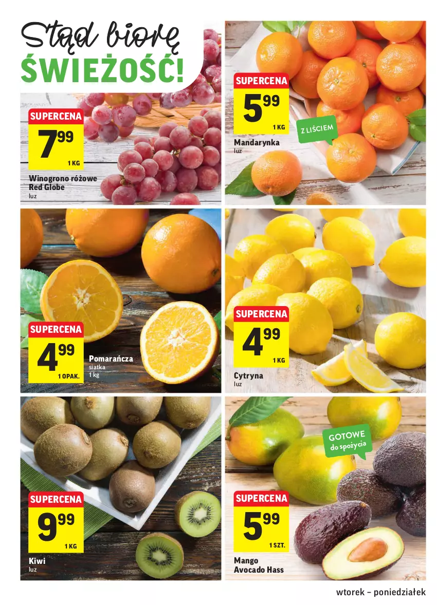 Gazetka promocyjna Intermarche - Gazetka promocyjna - ważna 23.11 do 29.11.2021 - strona 12 - produkty: Avocado, Kiwi, Mango, Siatka, Wino