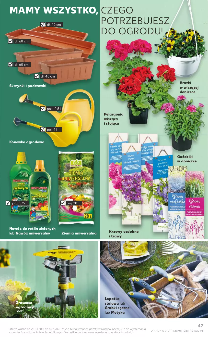 Gazetka promocyjna Kaufland - OFERTA TYGODNIA - ważna 28.04 do 05.05.2021 - strona 47 - produkty: Gra, Konewka, Nawóz