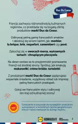 Gazetka promocyjna Lidl - KATALOG FRANCJA - Gazetka - ważna od 29.07 do 29.07.2023 - strona 3 - produkty: Piec, Makaron, Ser, Koc, Gra, Brie, Kret, Tarta, Camembert, Deser, Roquefort