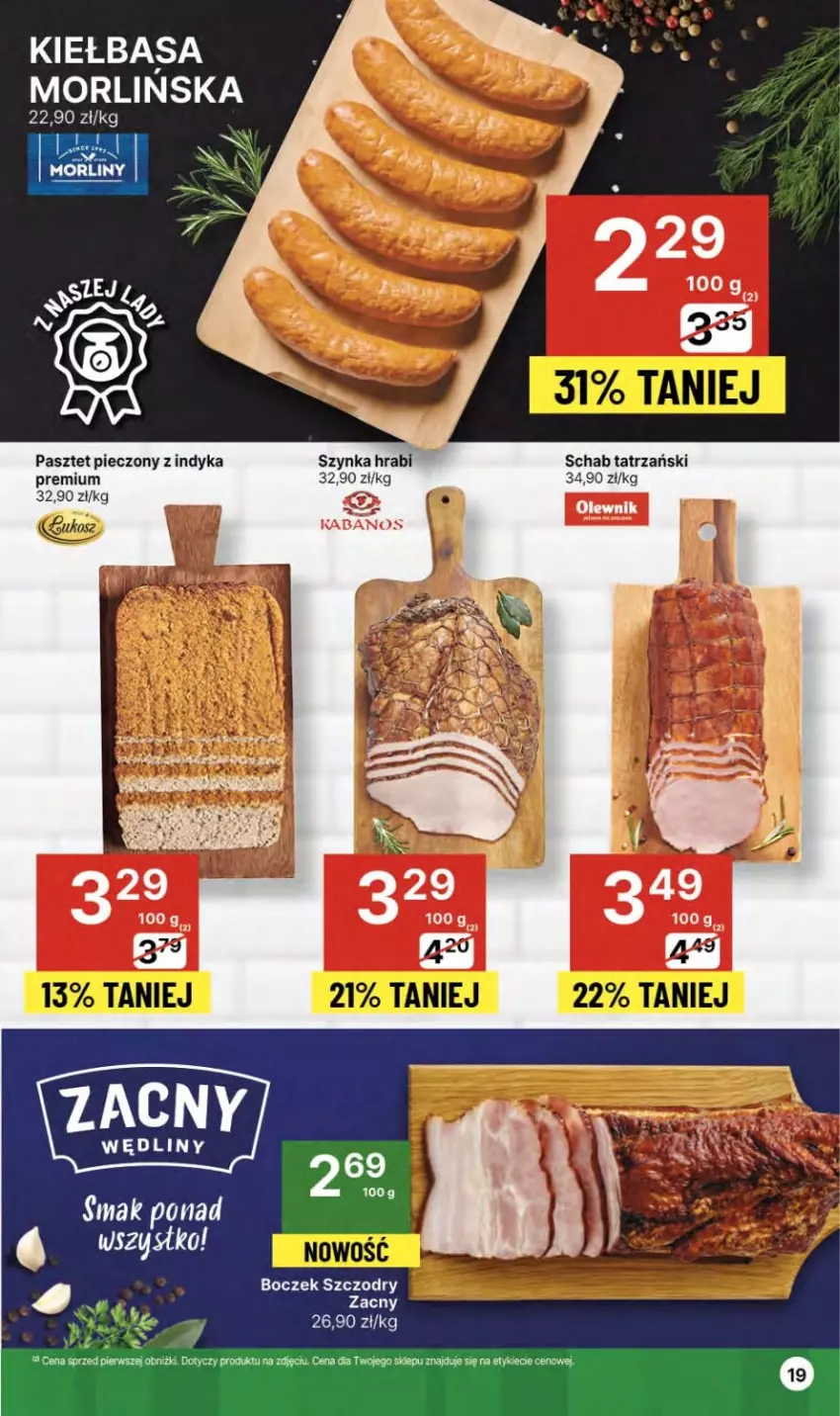 Gazetka promocyjna Delikatesy Centrum - NOWA GAZETKA Delikatesy Centrum od 13 czerwca! 13-19.06.2024 - ważna 13.06 do 19.06.2024 - strona 19 - produkty: Boczek, Kiełbasa, Pasztet, Piec, Szynka