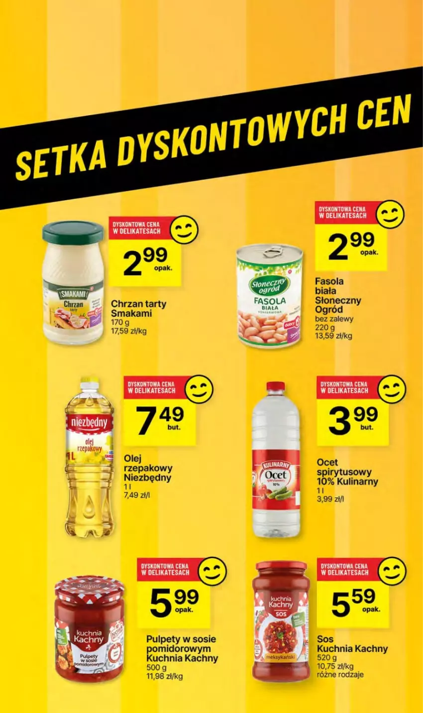 Gazetka promocyjna Delikatesy Centrum - NOWA GAZETKA Delikatesy Centrum od 13 czerwca! 13-19.06.2024 - ważna 13.06 do 19.06.2024 - strona 42 - produkty: Chrzan, Fa, Fasola, Kuchnia, Ocet, Ogród, Olej, Olej rzepakowy, Pulpety, Sos