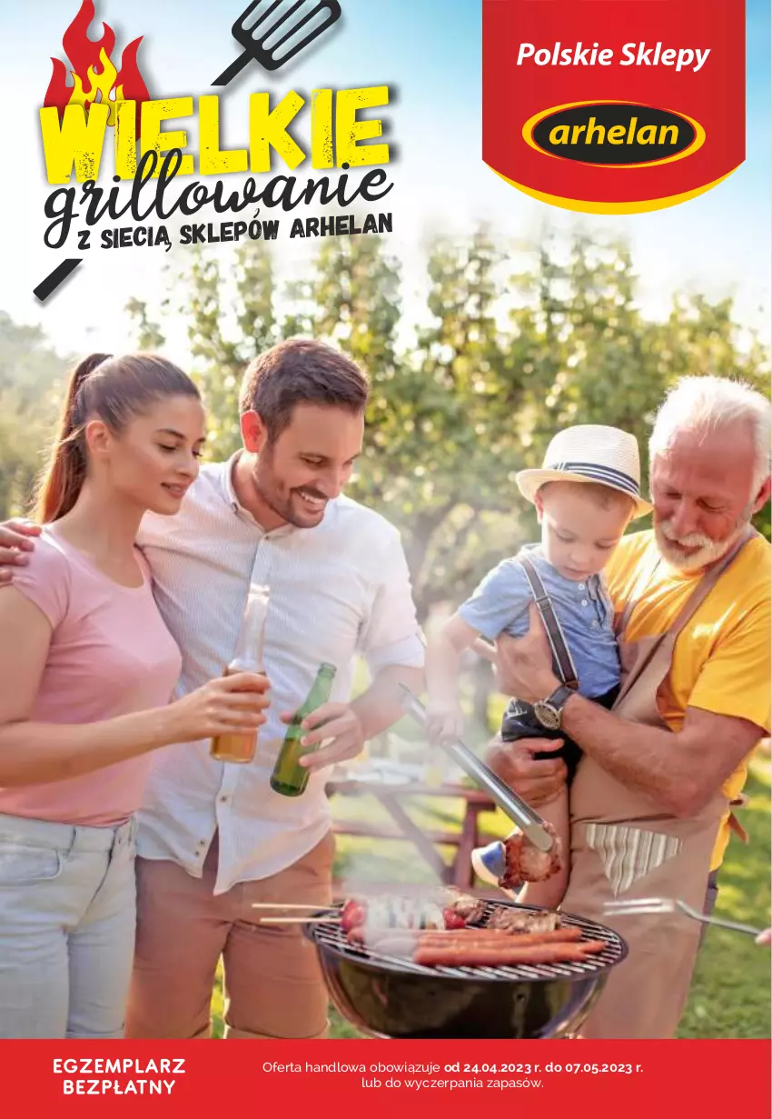 Gazetka promocyjna Arhelan - Gazetka - ważna 24.04 do 07.05.2023 - strona 1 - produkty: Grill