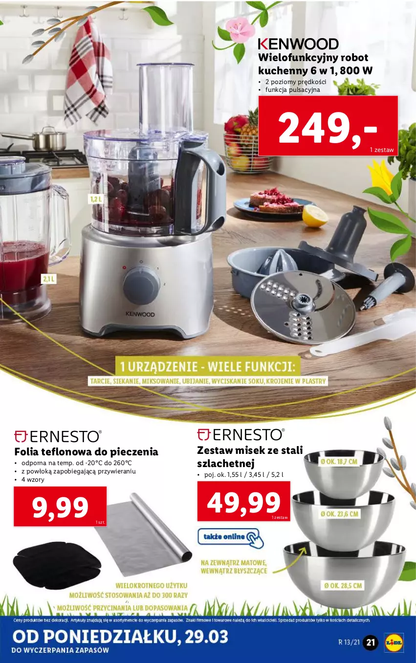 Gazetka promocyjna Lidl - GAZETKA - ważna 29.03 do 03.04.2021 - strona 21 - produkty: Piec, Por, Robot