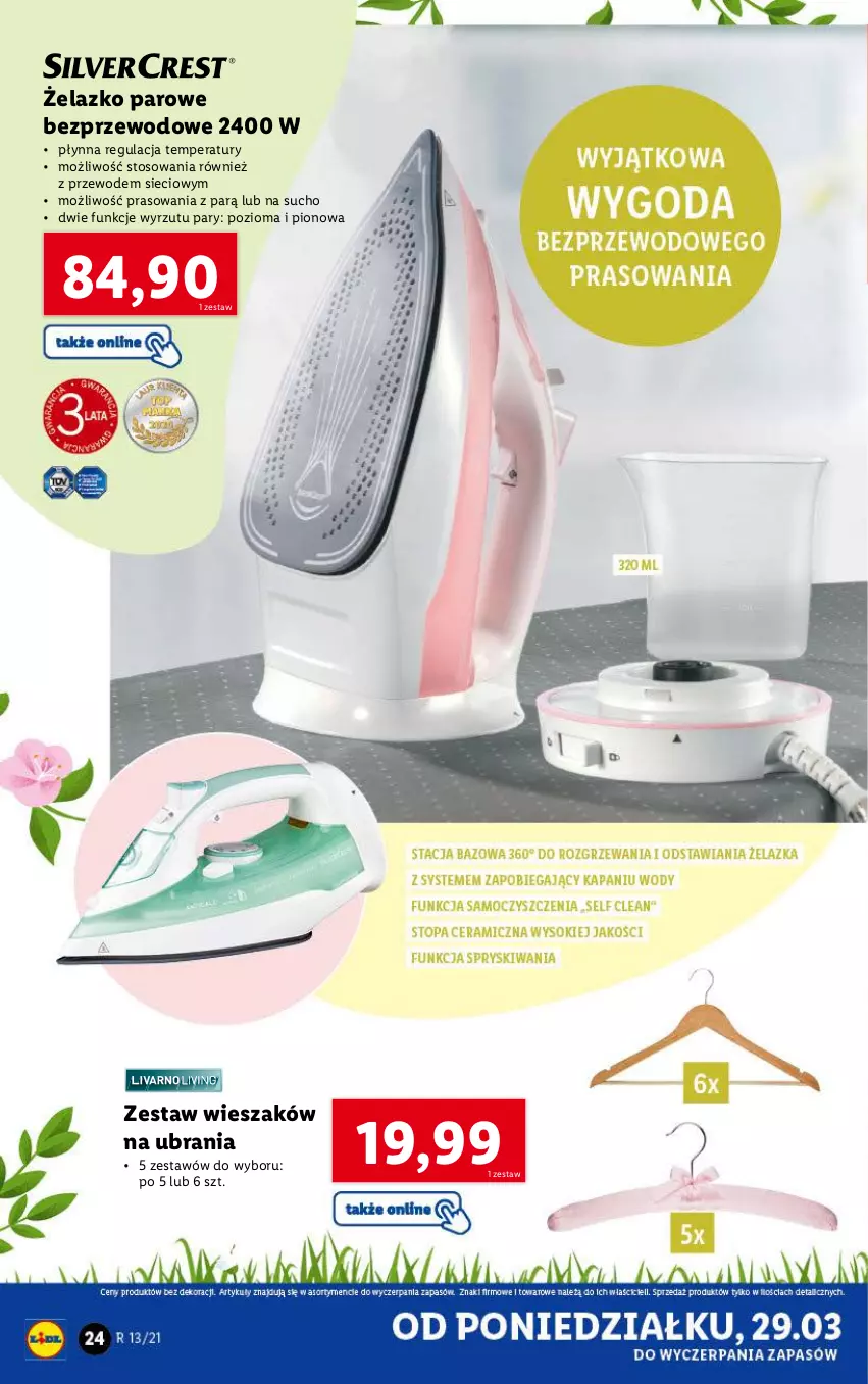 Gazetka promocyjna Lidl - GAZETKA - ważna 29.03 do 03.04.2021 - strona 24 - produkty: Ubrania, Wieszak