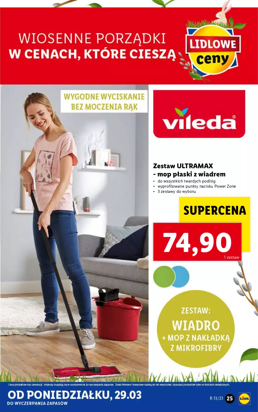 Gazetka promocyjna Lidl - GAZETKA - ważna 29.03 do 03.04.2021 - strona 25 - produkty: Mop, Rama