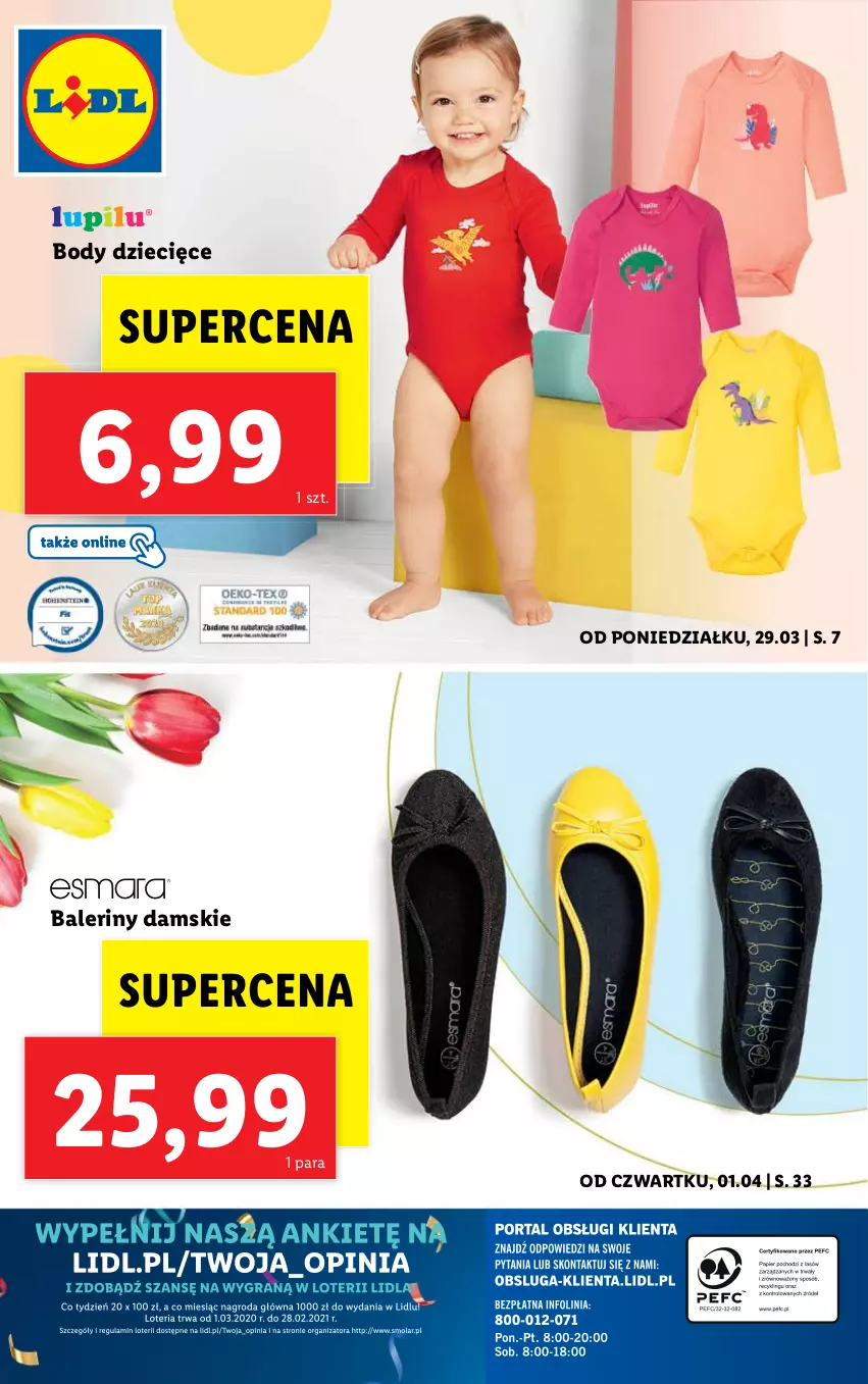 Gazetka promocyjna Lidl - GAZETKA - ważna 29.03 do 03.04.2021 - strona 45 - produkty: Baleriny, Body, Dzieci