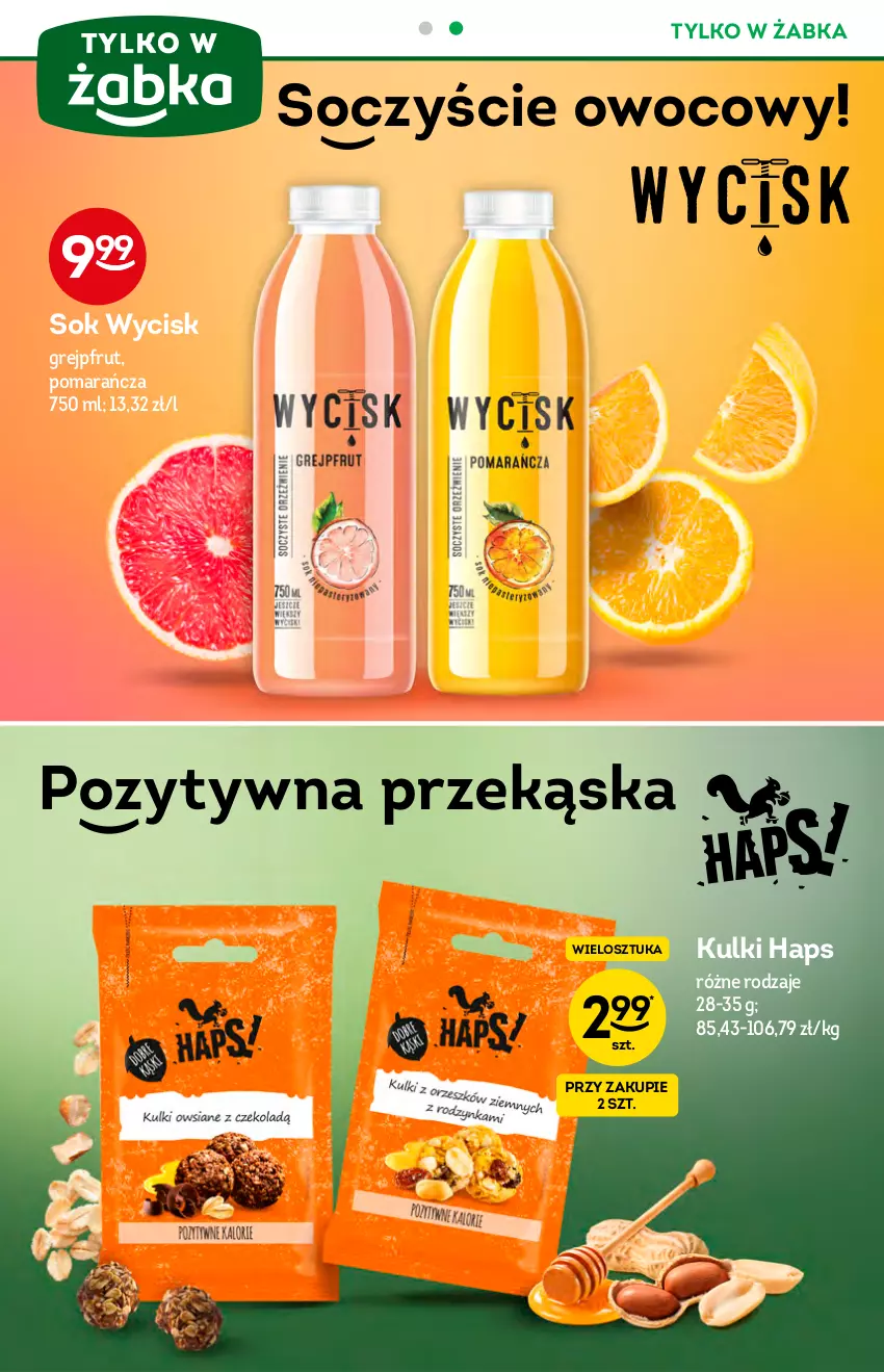 Gazetka promocyjna Żabka - ważna 18.08 do 24.08.2021 - strona 25 - produkty: Grejpfrut, Sok