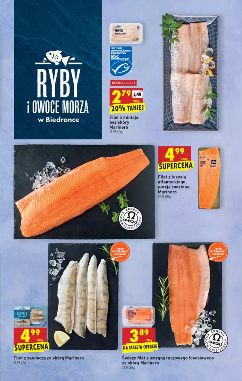 Gazetka promocyjna Biedronka - W tym tygodniu - ważna 04.11 do 10.11.2021 - strona 17 - produkty: Dron, Filet z pstrąga, Filet z sandacza, Por, Pstrąg, Sandacz, Sos