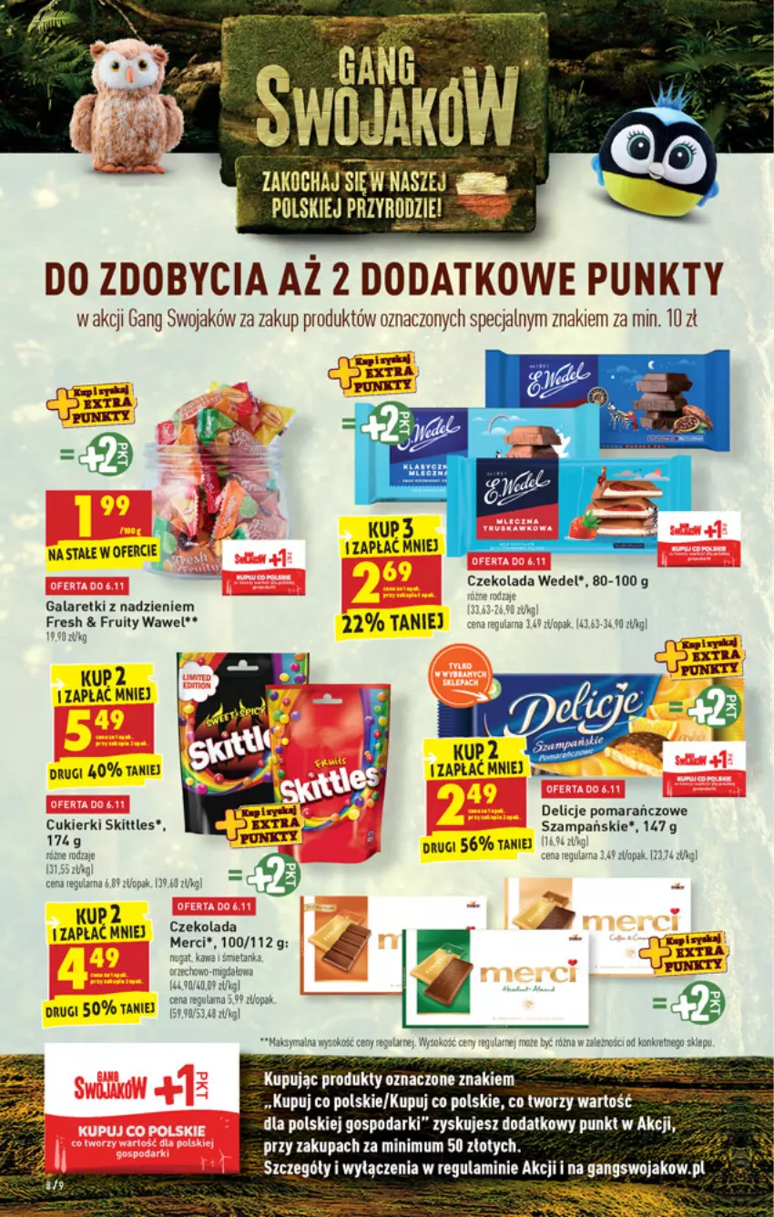 Gazetka promocyjna Biedronka - W tym tygodniu - ważna 04.11 do 10.11.2021 - strona 8 - produkty: Cukier, Cukierki, Czekolada, Delicje, Gala, Galaretki, Kawa, LG, Merci, Wawel