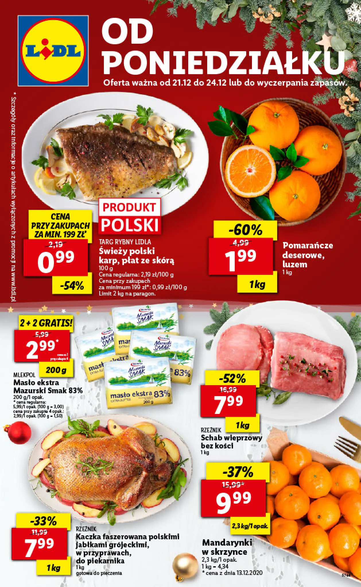 Gazetka promocyjna Lidl - wigilia - ważna 21.12 do 24.12.2020 - strona 1