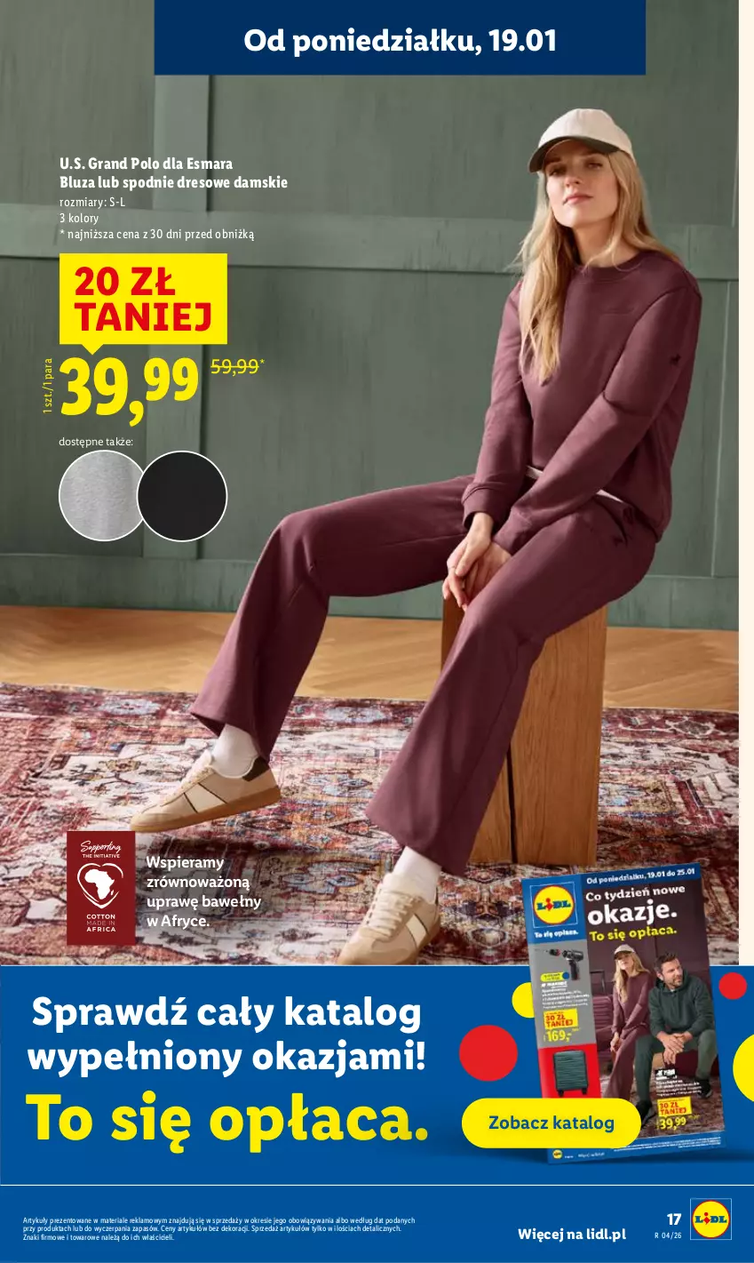 Gazetka promocyjna Lidl - GAZETKA - ważna 19.01 do 21.01.2026 - strona 17 - produkty: Bluza, Dres, Gra, Kuchnia, Spodnie, Spodnie dresowe