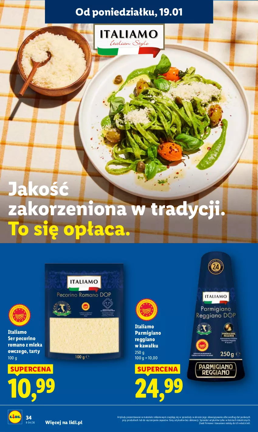 Gazetka promocyjna Lidl - GAZETKA - ważna 19.01 do 21.01.2026 - strona 34 - produkty: Kawa, Pecorino, Ser