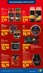 Gazetka promocyjna Lidl - GAZETKA - Gazetka - ważna od 21.01 do 21.01.2026 - strona 49 - produkty: Makaron, Sos, Ser, Oliwki, Papryka, Sos pomidorowy, Pasztet, Tuńczyk