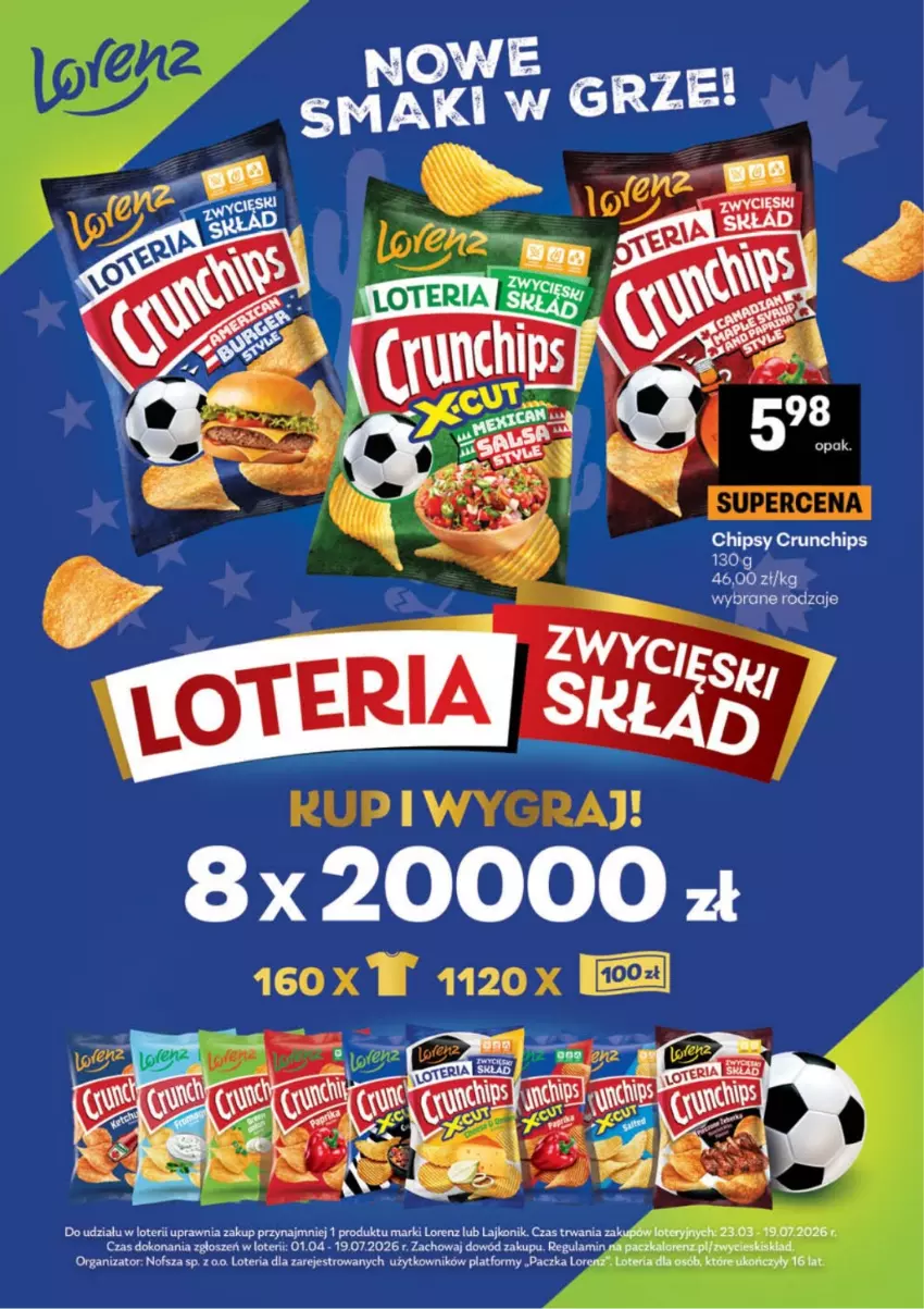 Gazetka promocyjna Delikatesy Centrum - Katalog Aranż DC27-DC28 - ważna 30.06 do 08.07.2026 - strona 18 - produkty: Chipsy, Crunchips, Gra, Lajkonik, Lorenz