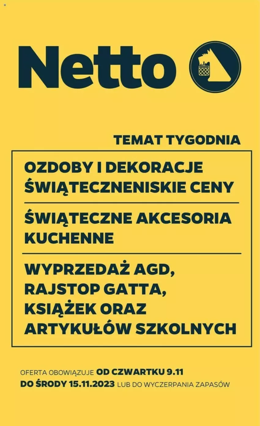 Gazetka promocyjna Netto - ważna 09.11 do 15.11.2023 - strona 1 - produkty: Gatta, Top