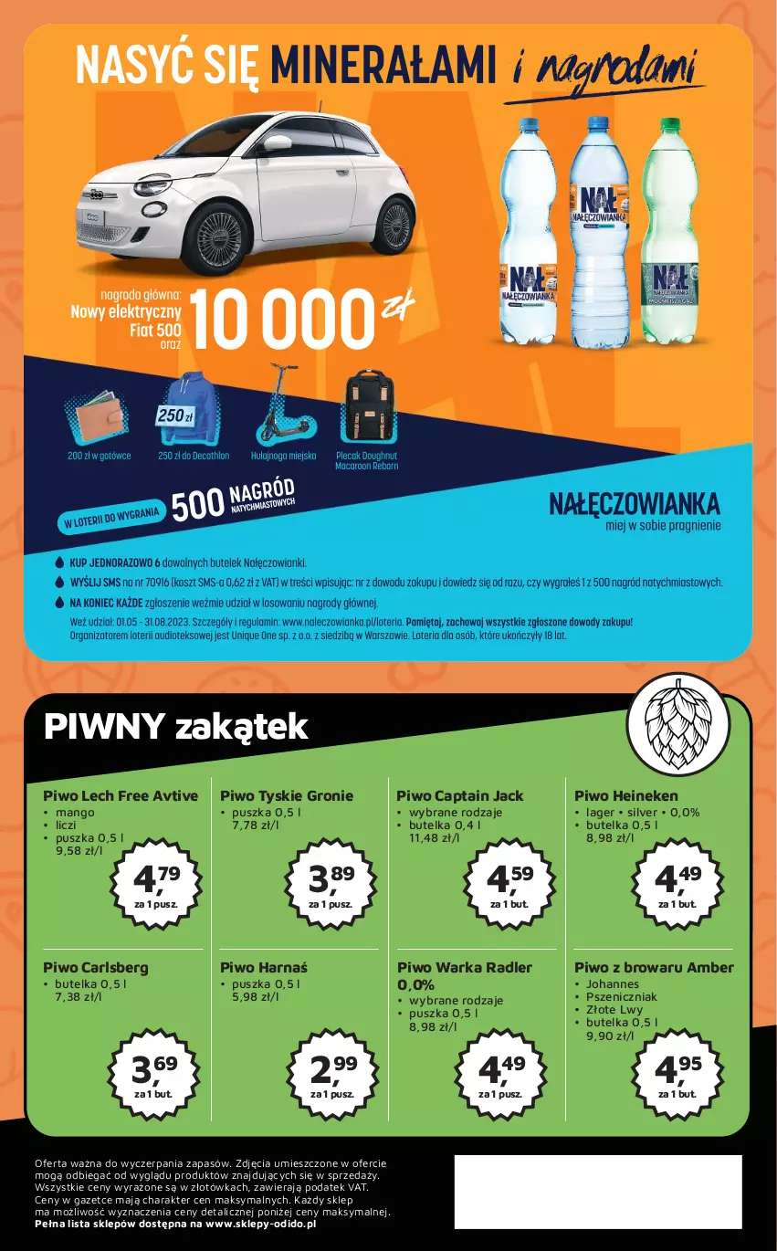 Gazetka promocyjna Odido - Gazetka - ważna 19.05 do 01.06.2023 - strona 8 - produkty: Captain Jack, Carlsberg, Harnaś, Heineken, Liczi, Mango, Piwo, Radler, Tyskie, Warka