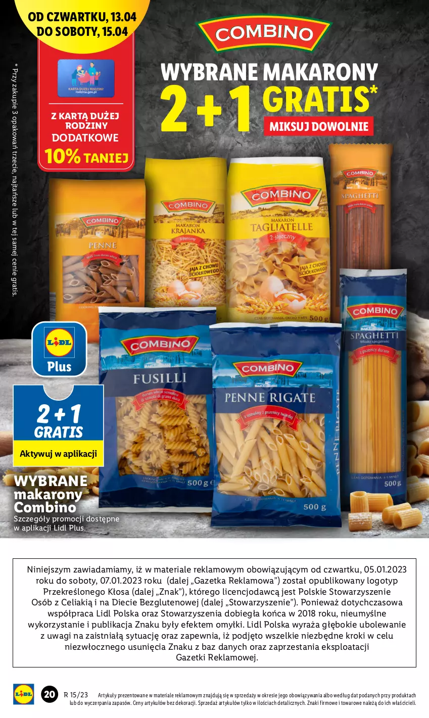 Gazetka promocyjna Lidl - GAZETKA - ważna 13.04 do 15.04.2023 - strona 24 - produkty: Chleb, Gra, Makaron, Wagi