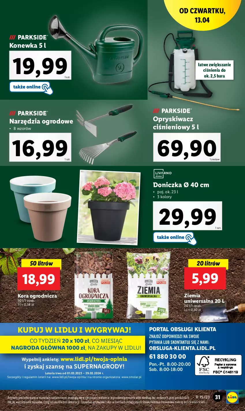 Gazetka promocyjna Lidl - GAZETKA - ważna 13.04 do 15.04.2023 - strona 37 - produkty: Gry, Konewka, Mola