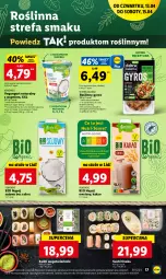 Gazetka promocyjna Lidl - GAZETKA - Gazetka - ważna od 15.04 do 15.04.2023 - strona 21 - produkty: Vegangurt, Wazon, Sushi, Kakao, Napój, Roślinny gyros, Gyros, Fa