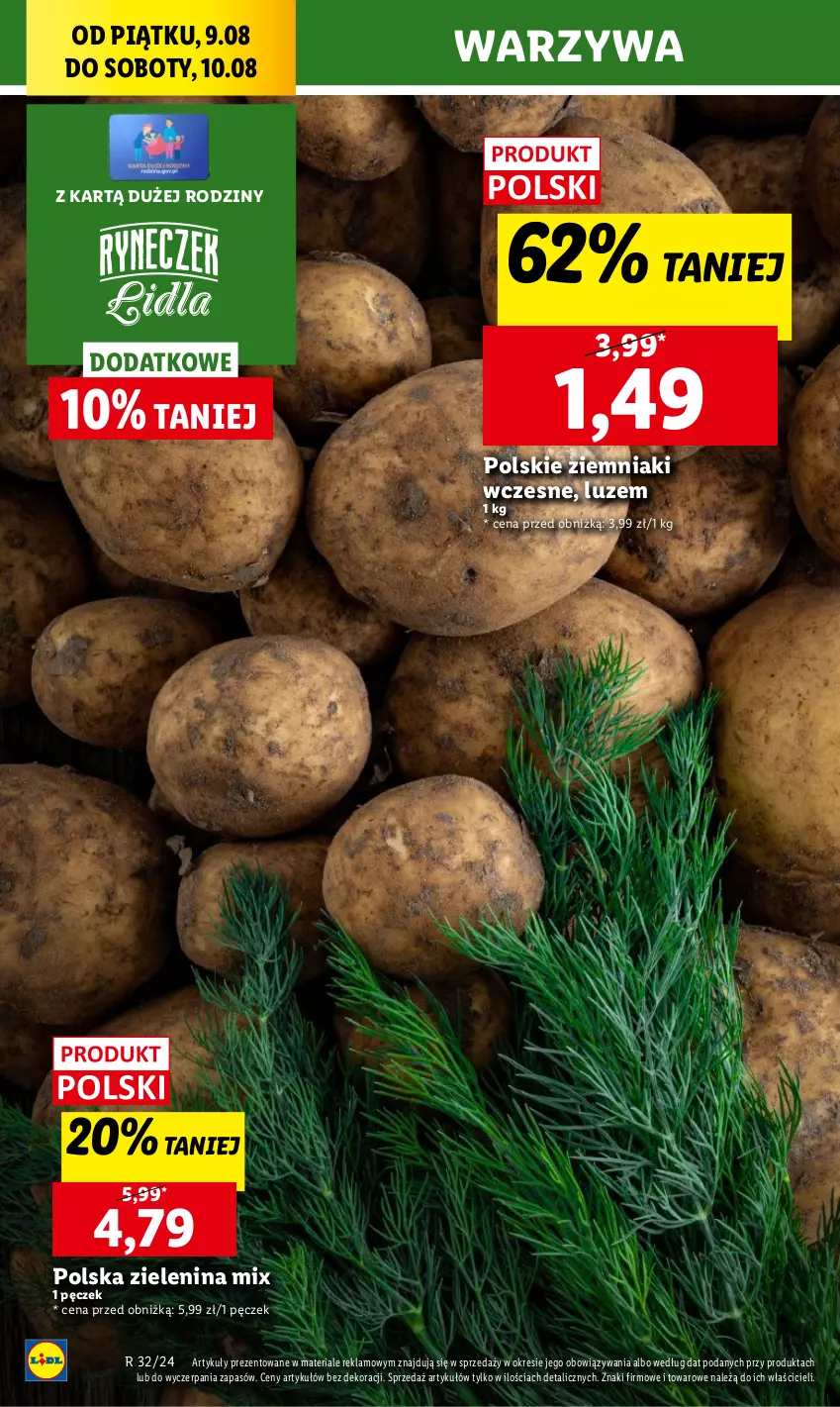 Gazetka promocyjna Lidl - GAZETKA - ważna 08.08 do 10.08.2024 - strona 18 - produkty: Chleb, Ser, Warzywa, Ziemniaki