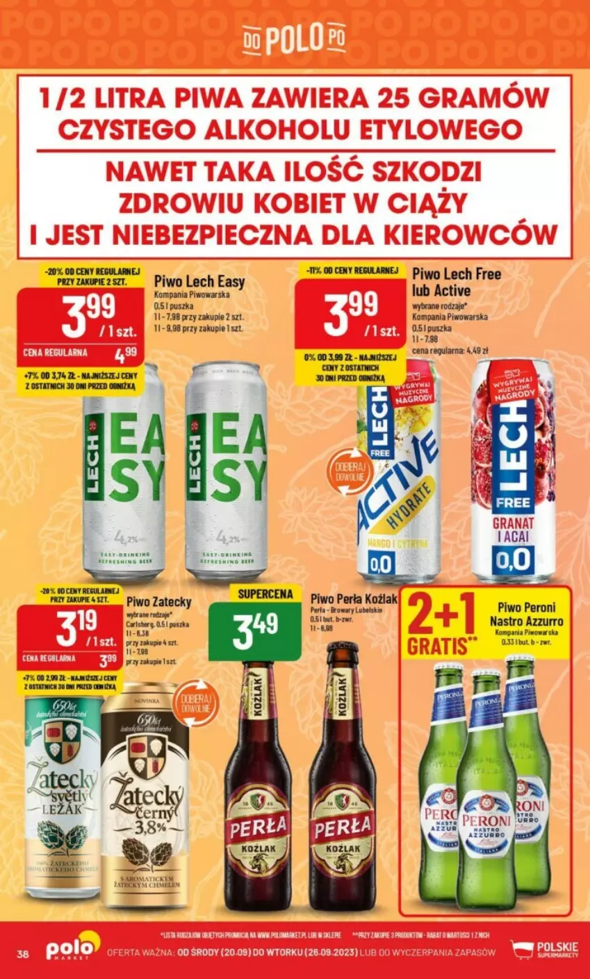 Gazetka promocyjna PoloMarket - ważna 20.09 do 26.09.2023 - strona 32 - produkty: Carlsberg, Gra, Granat, Perła, Piwo, Tran