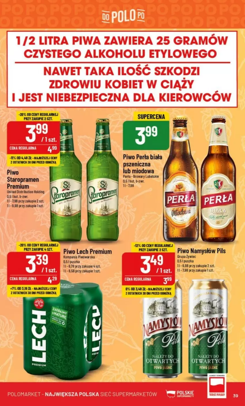 Gazetka promocyjna PoloMarket - ważna 20.09 do 26.09.2023 - strona 33 - produkty: Gra, Namysłów, Perła, Piec, Piwa, Piwo