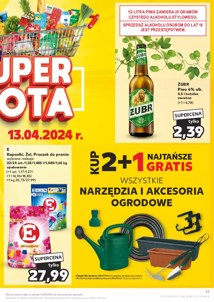 Gazetka promocyjna Kaufland - Gazetka tygodnia - ważna 11.04 do 17.04.2024 - strona 17 - produkty: Gra, Piwa, Piwo, Proszek do prania, Waga