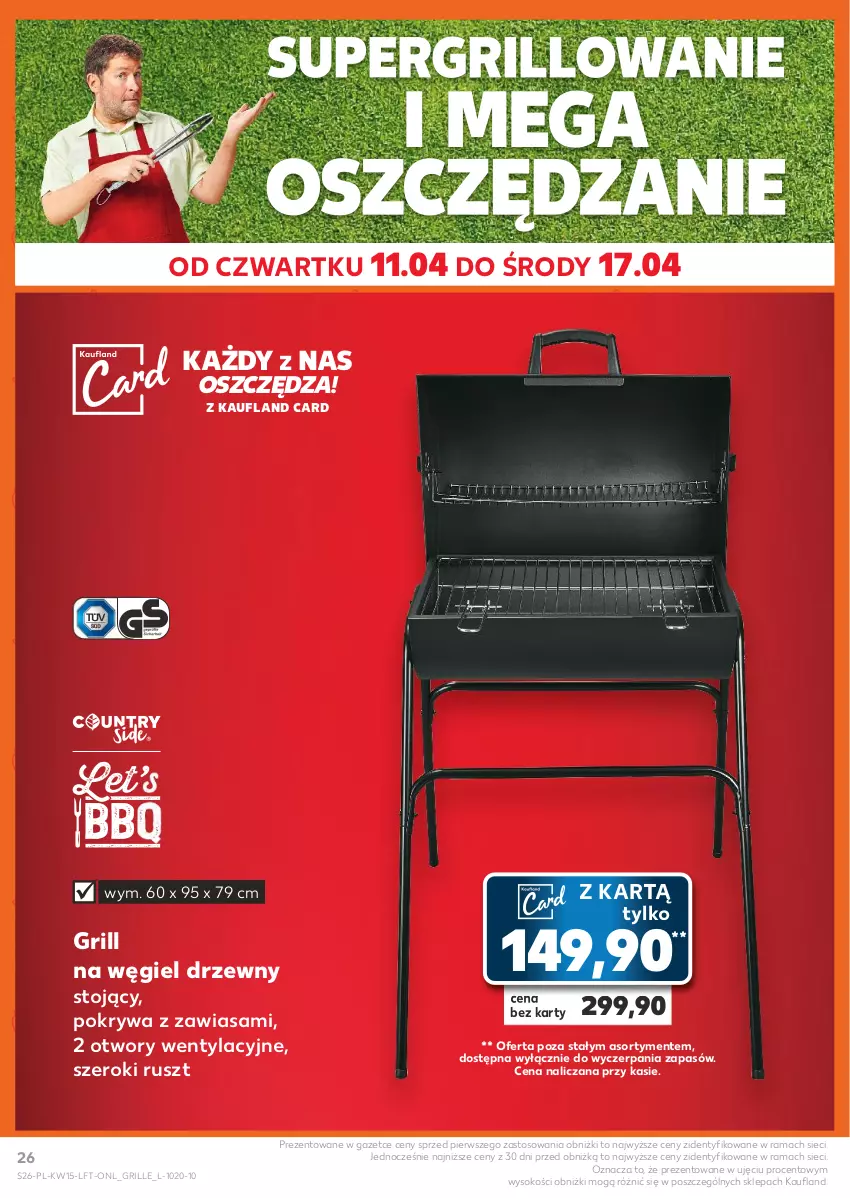 Gazetka promocyjna Kaufland - Gazetka tygodnia - ważna 11.04 do 17.04.2024 - strona 26 - produkty: Grill, Pokrywa, Rama, Sok, Węgiel drzewny