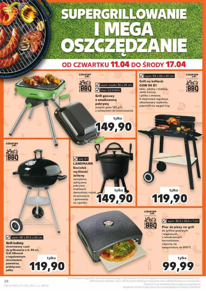 Gazetka promocyjna Kaufland - Gazetka tygodnia - ważna 11.04 do 17.04.2024 - strona 28 - produkty: Grill, Grill gazowy, Koc, Piec, Pojemnik, Pokrywa, Półka, Por, Rama, Rum, Sok, Stolik, Termos, Top