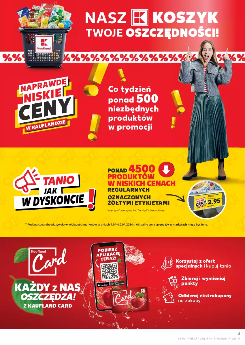 Gazetka promocyjna Kaufland - Gazetka tygodnia - ważna 11.04 do 17.04.2024 - strona 3 - produkty: Kosz, Tera