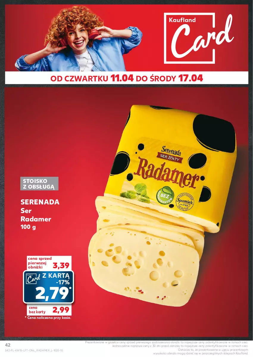 Gazetka promocyjna Kaufland - Gazetka tygodnia - ważna 11.04 do 17.04.2024 - strona 42 - produkty: Radamer, Rama, Ser, Sok