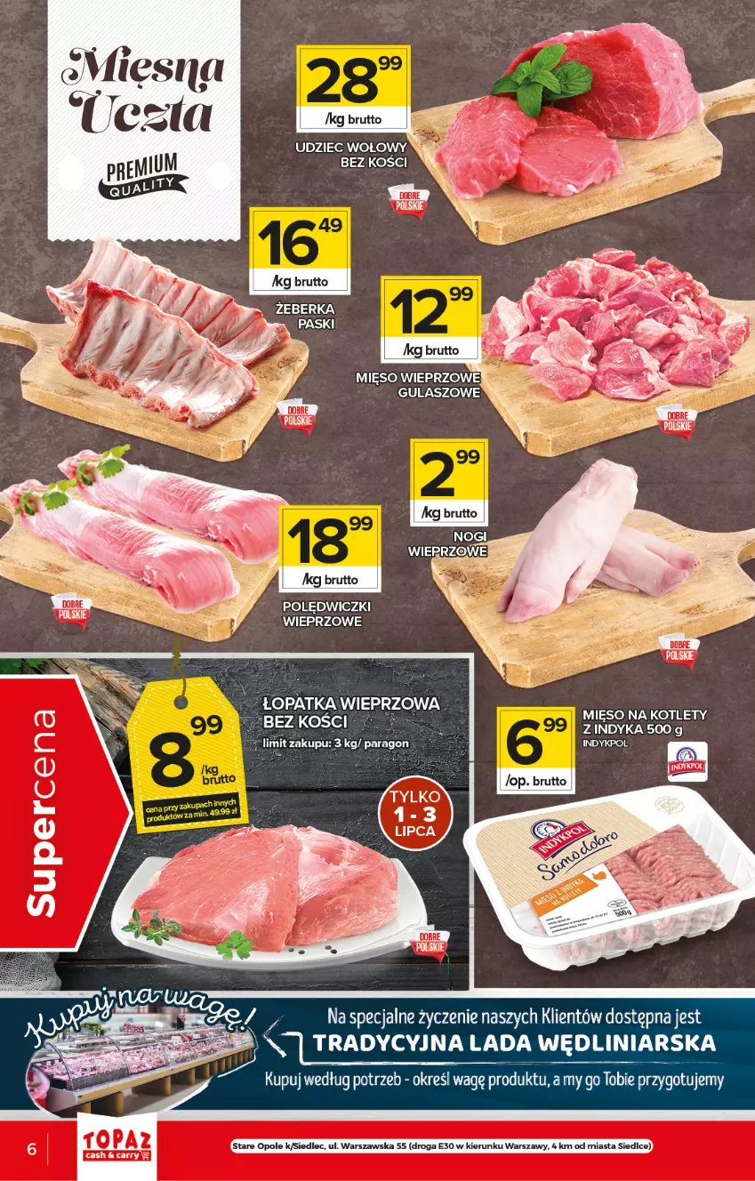 Gazetka promocyjna Topaz - Gazetka - ważna 01.07 do 07.07.2021 - strona 6 - produkty: Kotlet, Mięso, Mięso wieprzowe