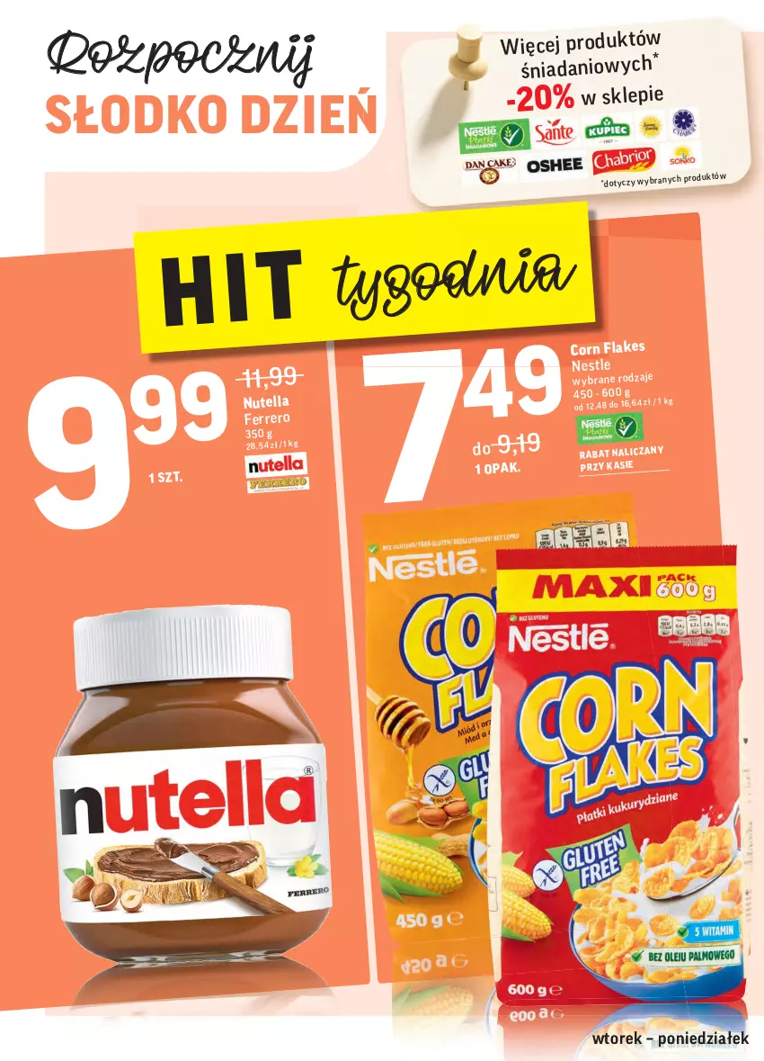 Gazetka promocyjna Intermarche - Gazetka promocyjna - ważna 16.11 do 22.11.2021 - strona 26 - produkty: Corn flakes, Danio, Ferrero, Nutella