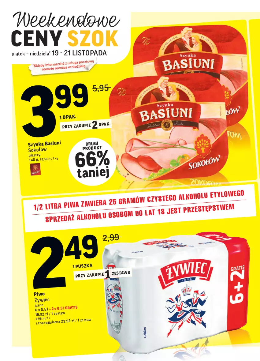 Gazetka promocyjna Intermarche - Gazetka promocyjna - ważna 16.11 do 22.11.2021 - strona 39 - produkty: Piwo, Sok, Top