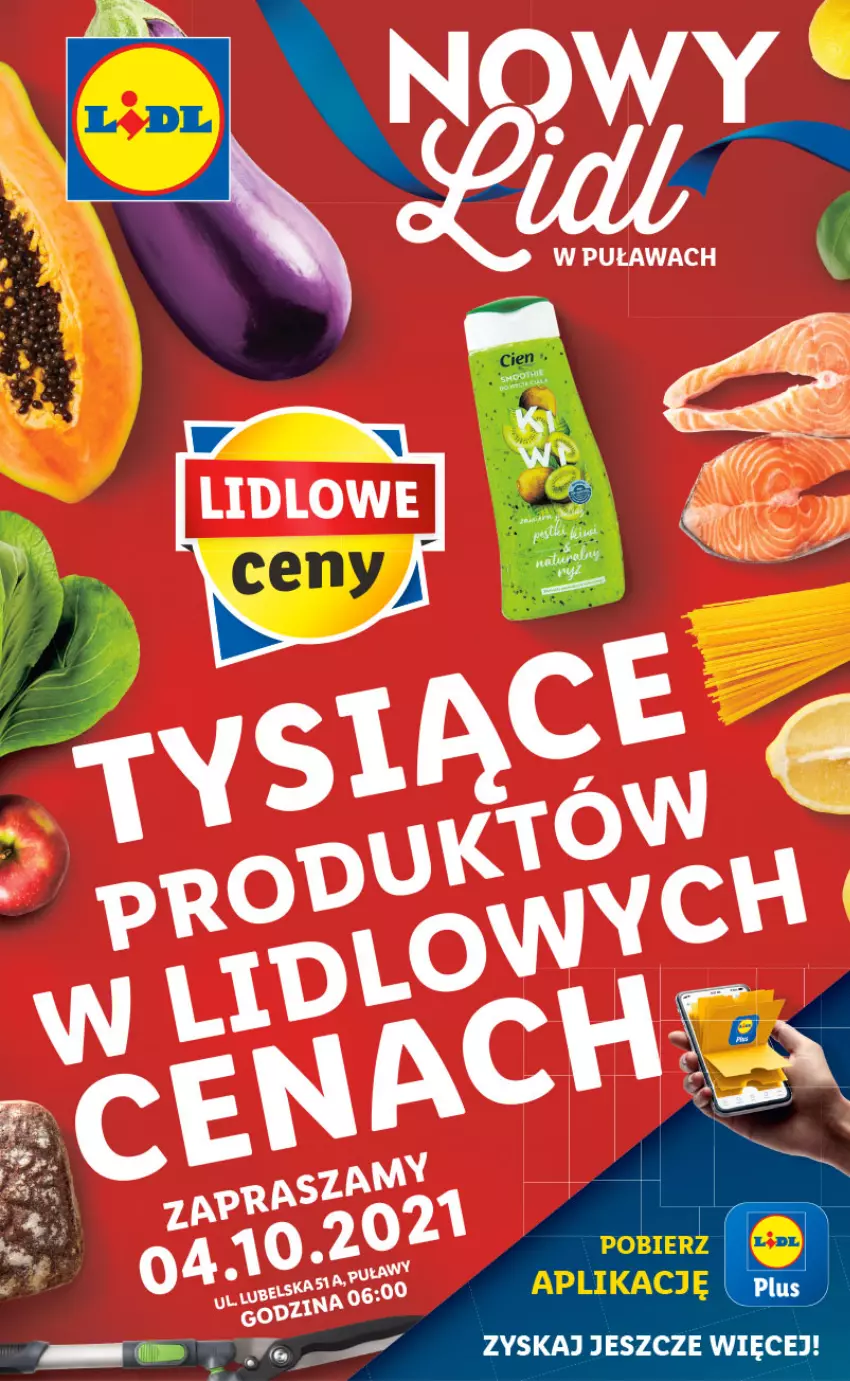 Gazetka promocyjna Lidl - Lidl w Puławach ponownie otwarty - ważna 04.10 do 10.10.2021 - strona 1