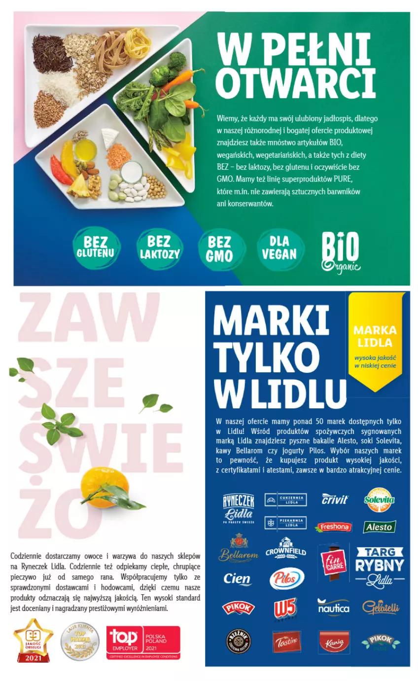 Gazetka promocyjna Lidl - Lidl w Puławach ponownie otwarty - ważna 04.10 do 10.10.2021 - strona 3 - produkty: Bell, Bella, Gra, Jogurt, O nas, Owoce, Piec, Pieczywo, Pilos, Pur, Ser, Sok, Warzywa