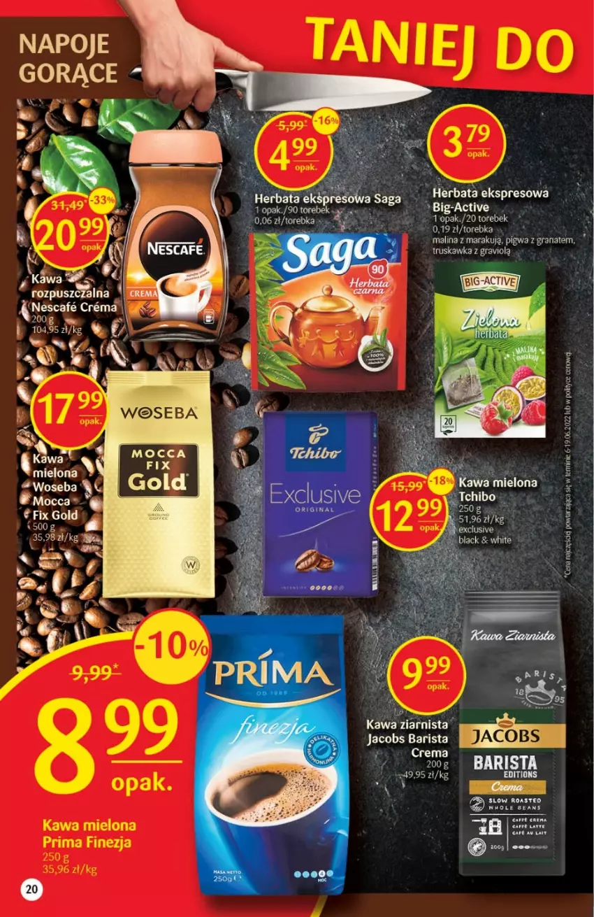 Gazetka promocyjna Delikatesy Centrum - Gazetka DC30 - ważna 04.08 do 10.08.2022 - strona 20 - produkty: Gra, Granat, Herbata, Jacobs, Kawa, Kawa ziarnista, Napoje, Woseba