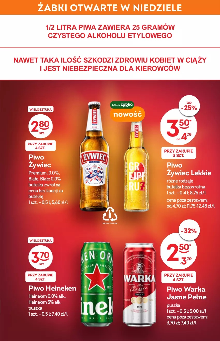 Gazetka promocyjna Żabka - ważna 01.06 do 14.06.2022 - strona 3 - produkty: Gra, Heineken, Piec, Piwa, Piwo, Warka